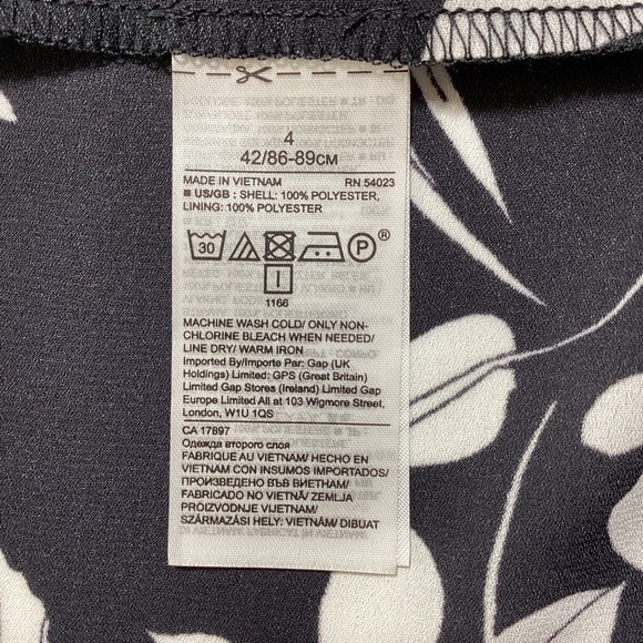 Banana Republic Black and White Handkerchief-Hem Dress - Picture 7 of 12